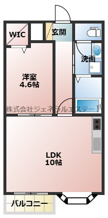 ラ・グリシーヌ・ｆの間取り