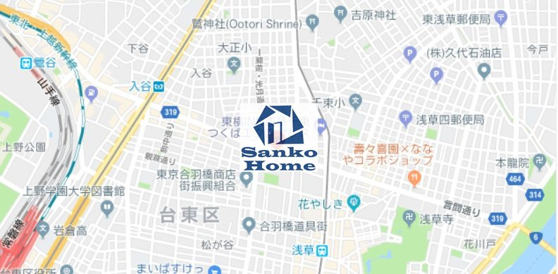プレール・ドゥーク西浅草の地図