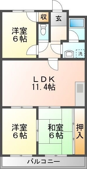 サンサーラキトーIIIの間取り
