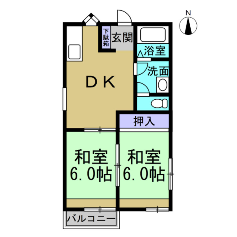 ハイツ清城の間取り
