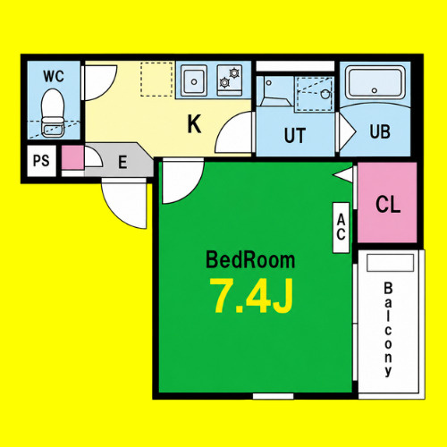 Katze中村日赤(カッツェナカムラニッセキ)　名古屋市賃貸　仲介手数料無料の間取り