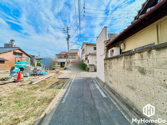 北区下飯田町　2期の前面道路含む現地写真
