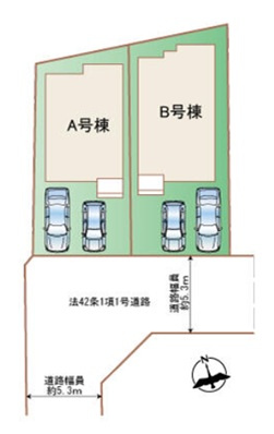 明石市大久保町西島の区画図
