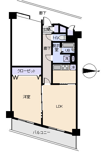 咲見町ハイツの間取り