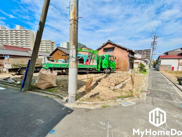 北区下飯田町　2期の前面道路含む現地写真