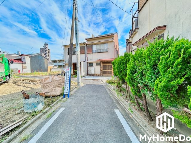 北区下飯田町　2期の前面道路含む現地写真