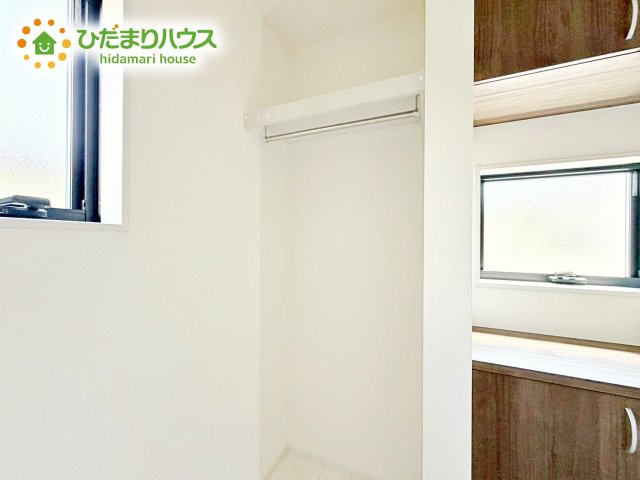 【収納】 | ひたちなか市阿字ヶ浦町第4　新築戸建　1号棟 | ご家族暮らしになると増える荷物もらくらく収納！大型ウォークインクローゼット完備♪