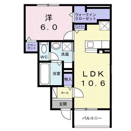 ルミエールM Ⅰの間取り