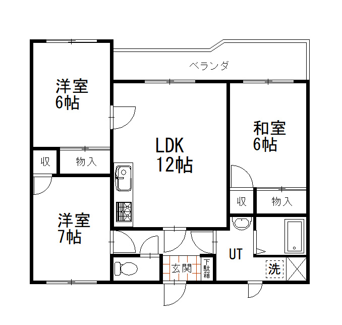 パミールハイツ２の間取り