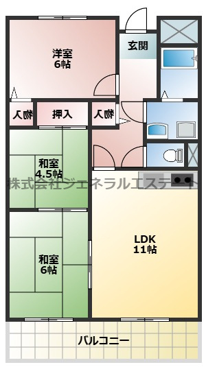【間取り】 | ソレイユ神田Ⅰ
