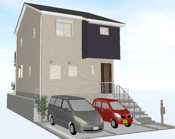 【トーヨーホーム売主/売建】細川町鳥ケ根Ｂ分譲の外観パース|完成予想図