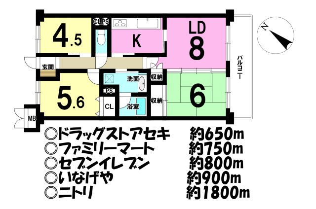 エクレール川越南の間取り