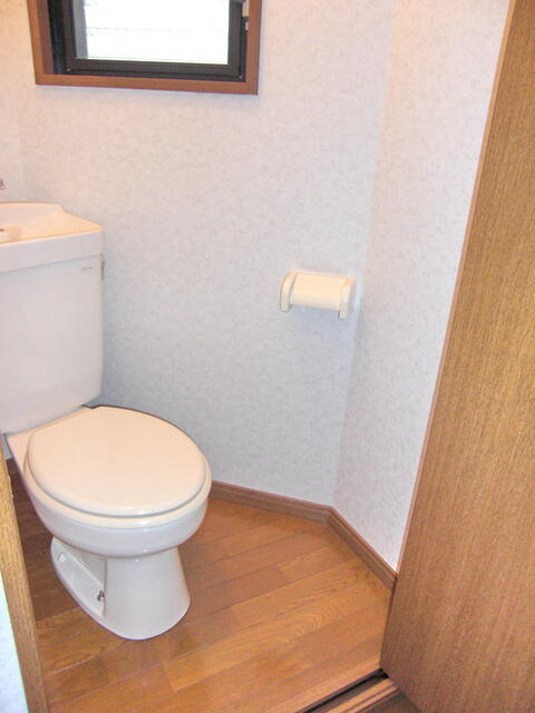 トイレの扉は折れ戸です。
