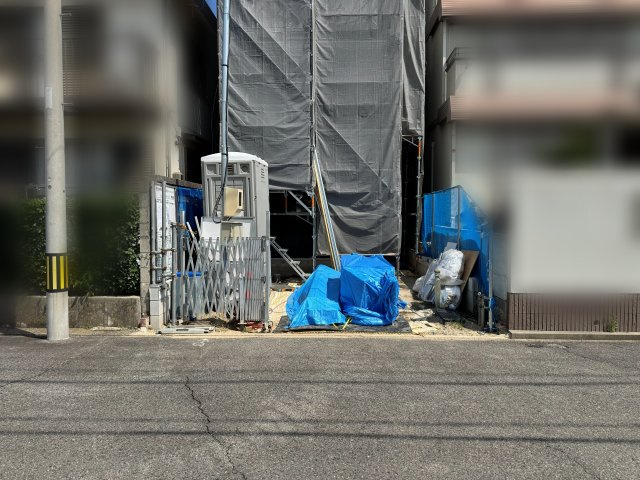 瑞穂区中根町５丁目新築戸建の前面道路含む現地写真