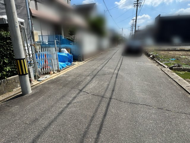 瑞穂区中根町５丁目新築戸建の前面道路含む現地写真