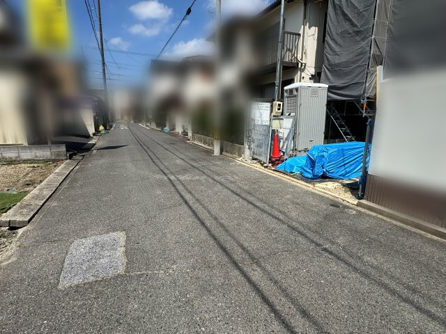 瑞穂区中根町５丁目新築戸建の前面道路含む現地写真