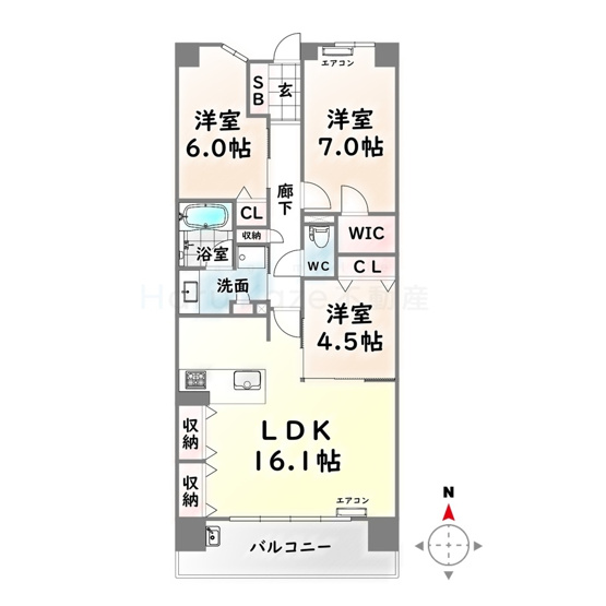 【間取り】 | カルティア瑞穂が丘【名古屋市賃貸・分譲タイプ】
