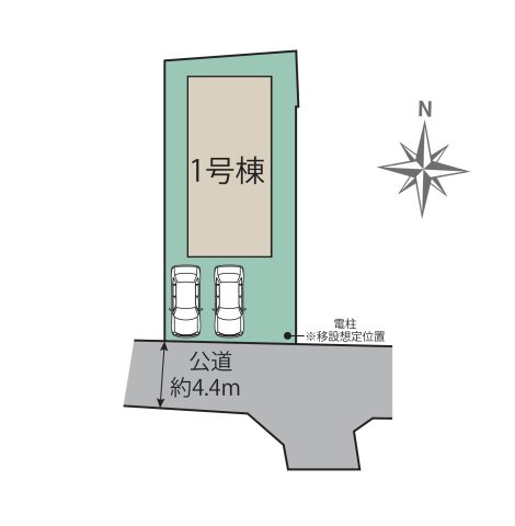 福岡市南区老司3丁目第1-1棟（1号棟）の区画図|配置図（1号棟）