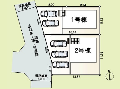 【区画図】 | CRADLE GARDEN 本庄市朝日町 第3　新築住宅