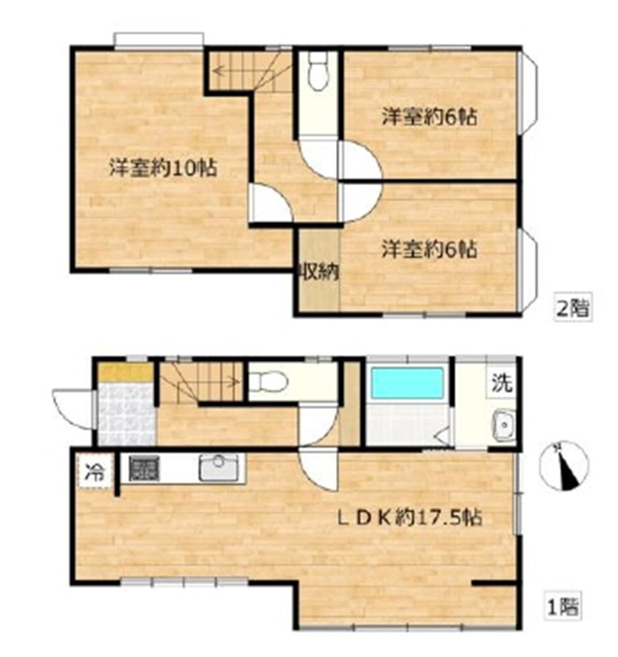 入間市鍵山２丁目　中古一戸建　～全居室6帖以上～