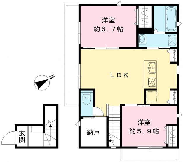 【間取り】 | クインテット土生