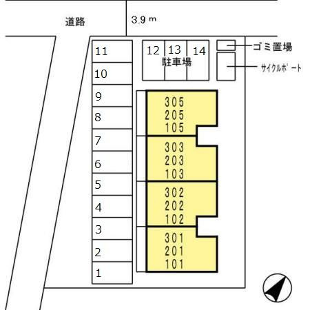 コンソルテの区画図
