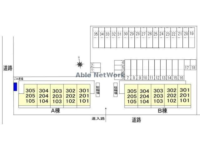 フォンテーヌ・パレスＡの区画図