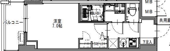 S-RESIDENCE阿波座bouncyの間取り