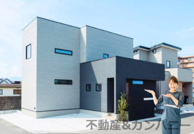 新川12期01号地分譲型モデルハウスの外観|外観パースです。