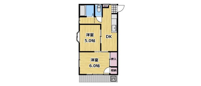 練馬区石神井台３丁目のアパートの間取り