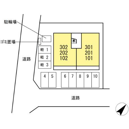 D-avance小川町　　刈谷市近郊の賃貸ならクラスホーム刈谷店の区画図