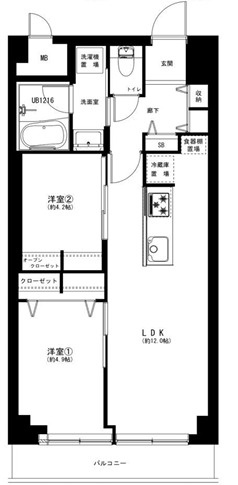 秀和大岡山レジデンスの間取り