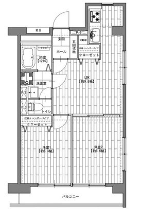 中銀明大前マンシオンの間取り