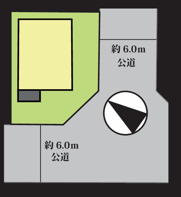 新築/新座市野火止3丁目の区画図|角地