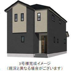 仲介手数料不要　よかタウンBloom北区鶴羽田3丁目１期【北部東小・北部中】の外観パース|外観パースです