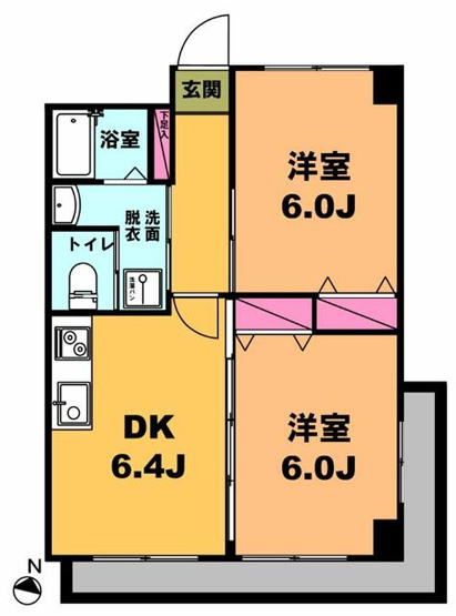 【間取り】 | 月村マンションＮＯ．３２