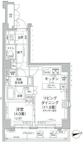 【間取り】 | アイル　グランデ南大井