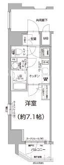 エスリード難波THE FIRSTの間取り