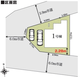 船橋市大穴北８丁目第１期の区画図