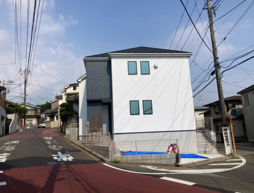 船橋市大穴北８丁目第１期の前面道路含む現地写真