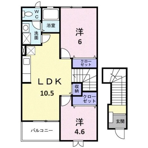 コンフォール穂波の間取り