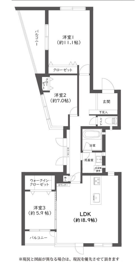 ハイツ東戸塚　2号棟　209号室の間取り