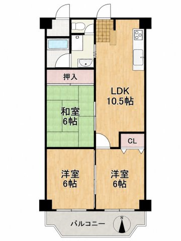 ローレルハイツ茨木総持寺2号棟の間取り