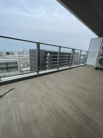 土浦市大和町の賃貸マンションのバルコニー