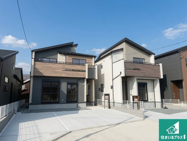 加古川市野口町坂元　新築一戸建ての外観|お客様に長く安心して住んでいだだける事にこだわった家づくり！住んでからのアフターサービスにもしっかりと取り組んでいます！