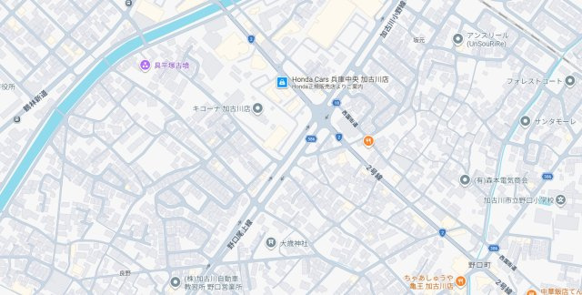 加古川市野口町坂元　新築一戸建ての地図