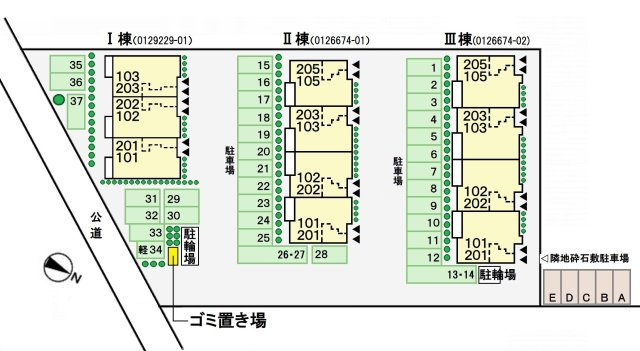 グラベール Ⅰの区画図
