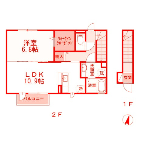 逗子市桜山２丁目のアパートの間取り