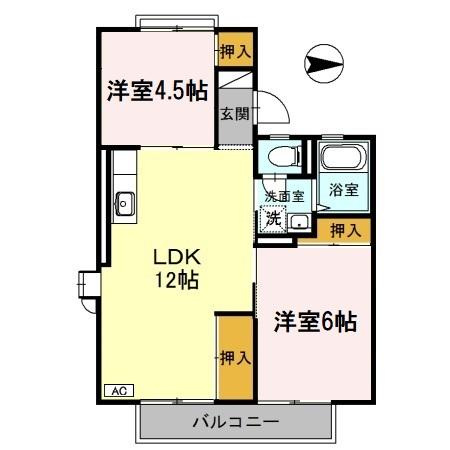 エルハイツイイダの間取り