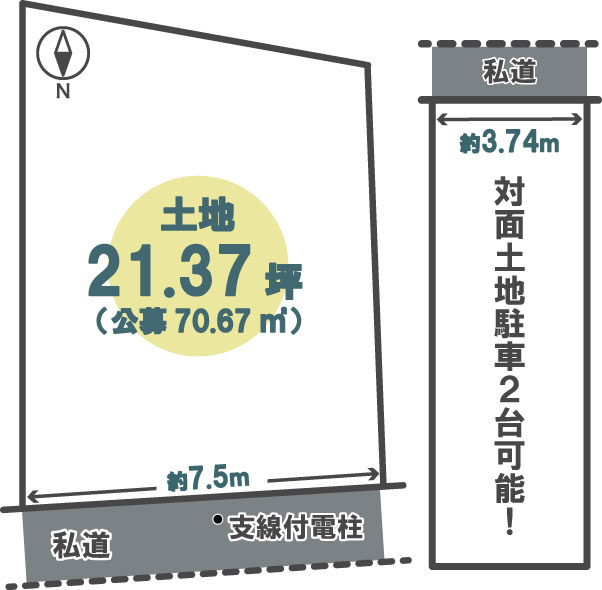 昆陽南3丁目の区画図